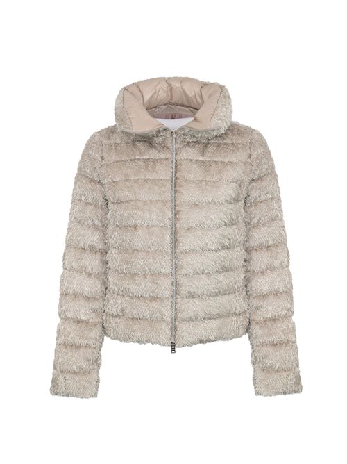 Piumino con mini-frange e nylon ultralight Herno | PI00160DR 127311985